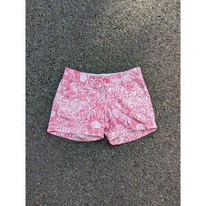 Lilly Pulitzer Size 00 Pink & White Callahan Shorts Shorts